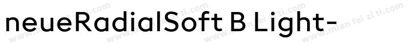 neueRadialSoft B Light字体转换